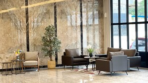 Sitteområde i lobbyen