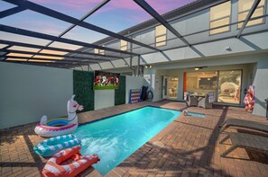 A heated pool