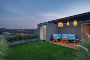 Villa, 2 habitaciones, vistas a la piscina | Balcón