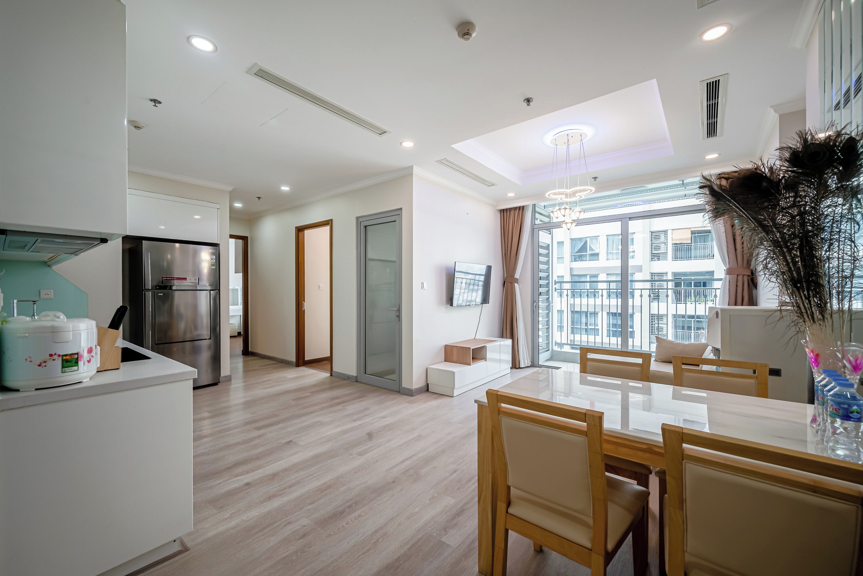 Skyline Two Bedrooms Apartment with Balcony and Courtyard View | View from room