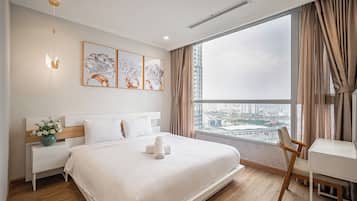 公寓客房, 3 間臥室, 城市景 | 高級寢具、迷你吧、獨特設計、獨特裝修