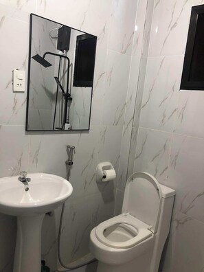 Towels, soap, toilet paper