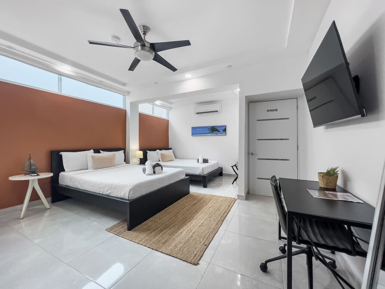 1 bedroom, desk, travel crib, free WiFi