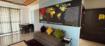 Anahat Host-all : Cozy 2-bedroom apartment in Nashik with WiFi, AC Max 6 Pax