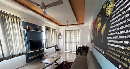 Anahat Host-all : Cozy 2-bedroom apartment in Nashik with WiFi, AC Max 6 Pax