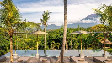 Quarto casal, vista para a montanha | Vista do quarto