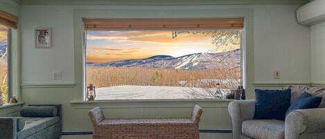 TV, fireplace, video games, stereo