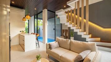 Vila standard, 2 quartos | Área de estar