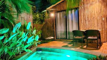 Standard Villa, Pool View | Private spa tub