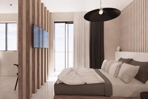Tabla de planchar con plancha, wifi y ropa de cama 
