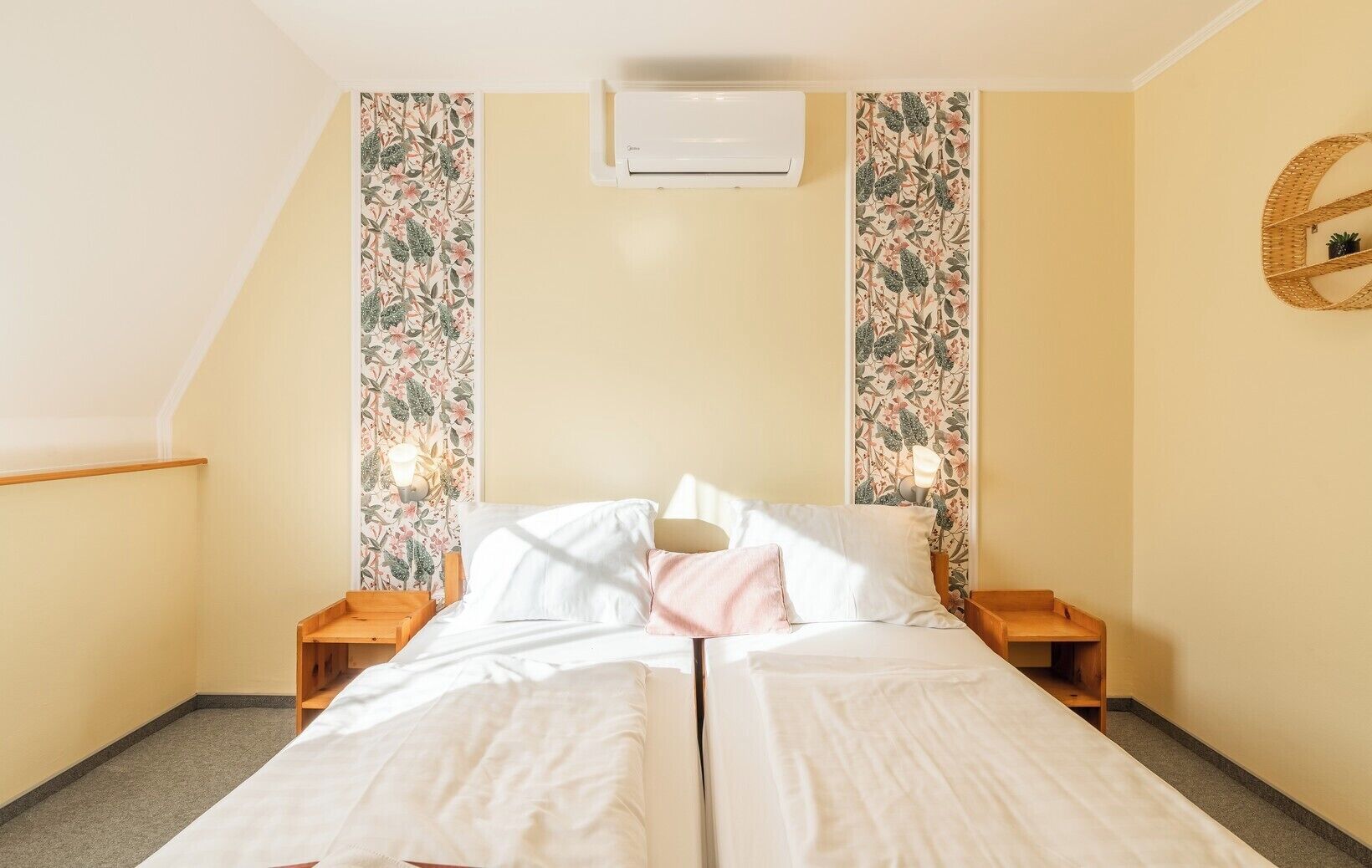 Deluxe Double Room, River View | Desk, laptop workspace, blackout drapes, free WiFi