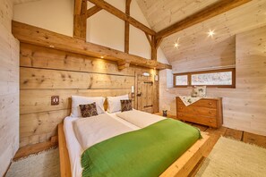 Comfort chalet, 2 slaapkamers, uitzicht op bergen, aan tuin | Gratis wifi, beddengoed