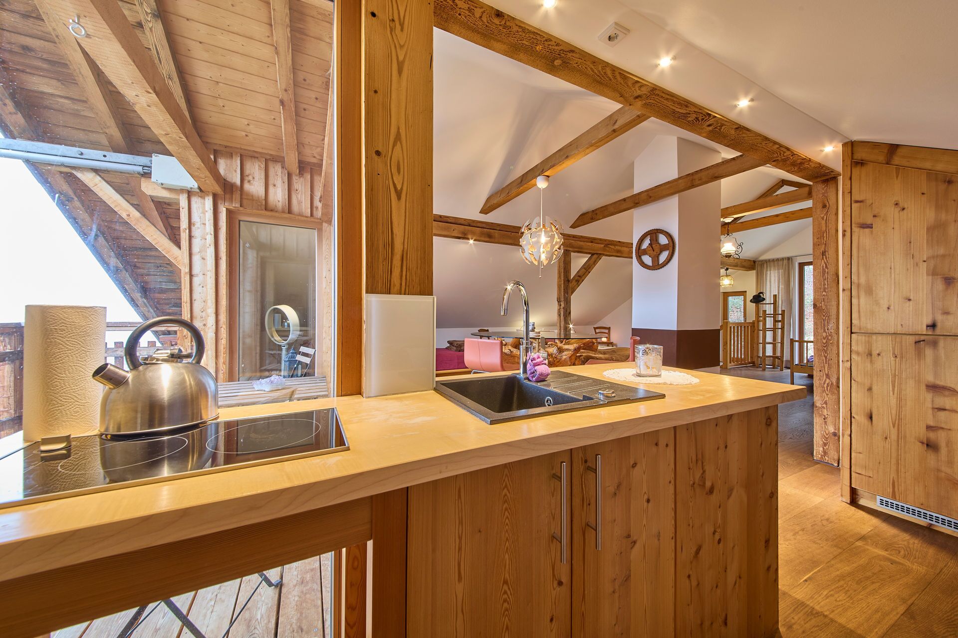 Comfort Studio, Sauna, Mountain View | Private kitchen