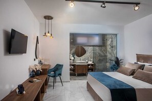2 bedrooms, iron/ironing board, free WiFi, bed sheets - Olea Luxury Apartment (Rhodes)