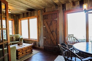 Interior - Grace Woods Historic Rustic Cabin | Pond access |  220-year-old log cabin (Rising Sun)
