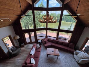 TV, fireplace, offices