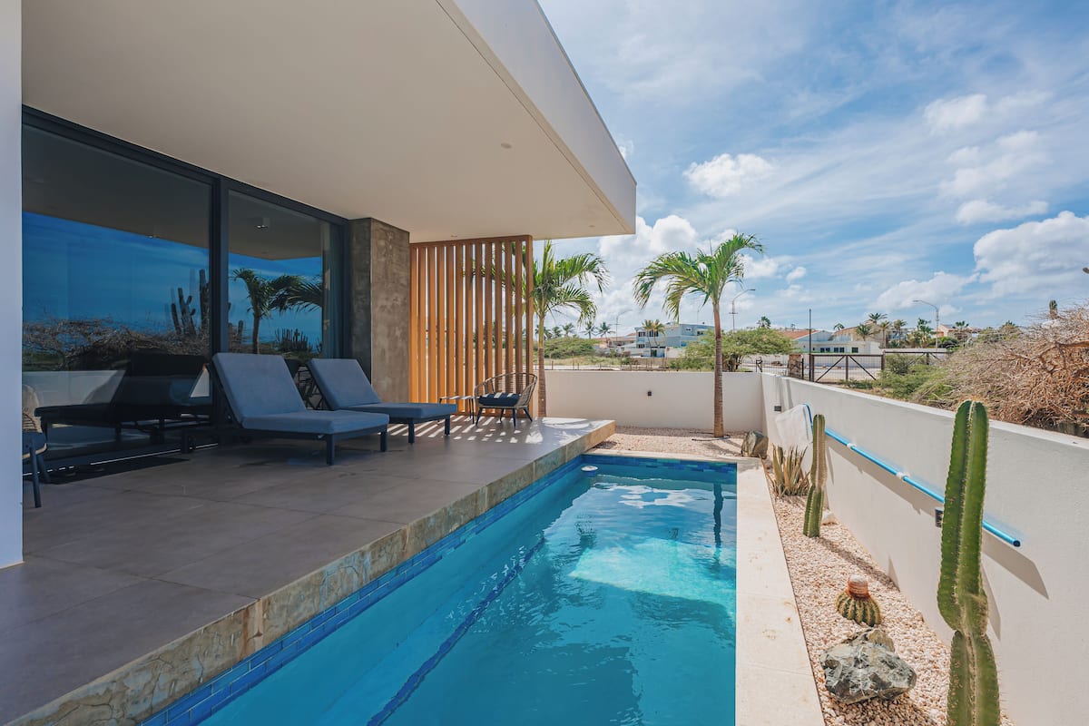 Luxury Villa, Patio, Pool View | In-room safe, iron/ironing board, free WiFi, bed sheets