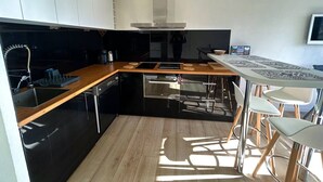 Private kitchen - T2 Cabin with Air Conditioning in Argelès & Parking (Argelès-sur-Mer)