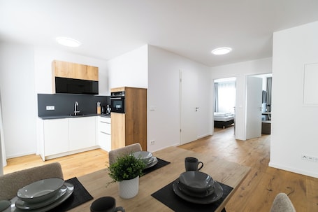 Dining. Beautiful two-room apartment on the 4th floor with lots of space