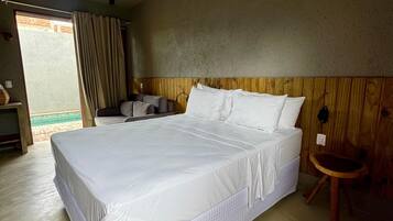 Comfort kamer, uitzicht op zwembad | Interieur