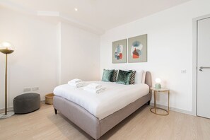 經典公寓 | 1 間臥室、筆電工作空間、熨斗/熨衣板、床單