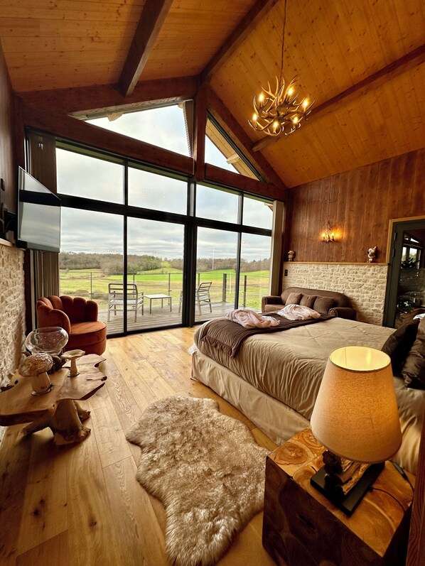 ChaumiÚre Deluxe, balcon, vue sur la vallée | Vue sur la vallée