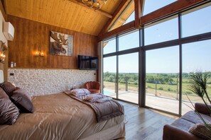 ChaumiÚre Deluxe, balcon, vue sur la vallée | 1 chambre, draps italiens de Frette, literie de qualité