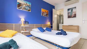 3 quartos, ferros/tábuas de passar roupa, berço de viagem, Wi-Fi