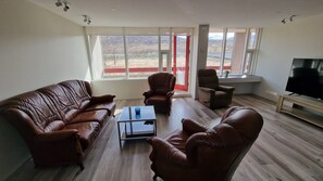 Comfort Apartment, 3 Bedrooms, Mountain View | Living area - Hunavellir Guesthouse (Blönduós)