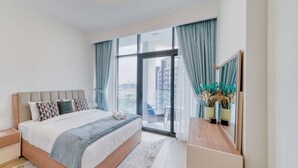 Comfort-Apartment, Stadtblick | 1 Schlafzimmer, Zimmersafe, Verdunkelungsvorhänge, Bügeleisen/Bügelbrett