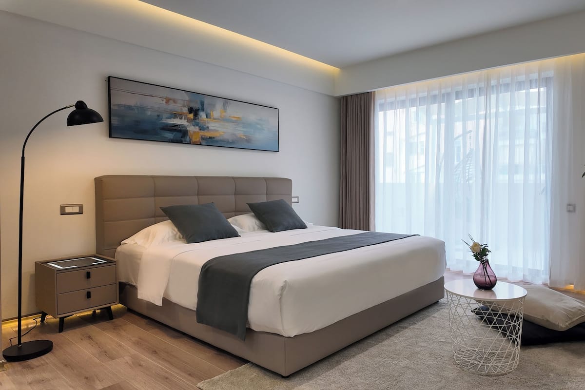 Superior Double Room, 1 Queen Bed, Balcony | Pillow-top beds, free minibar, laptop workspace, blackout curtains