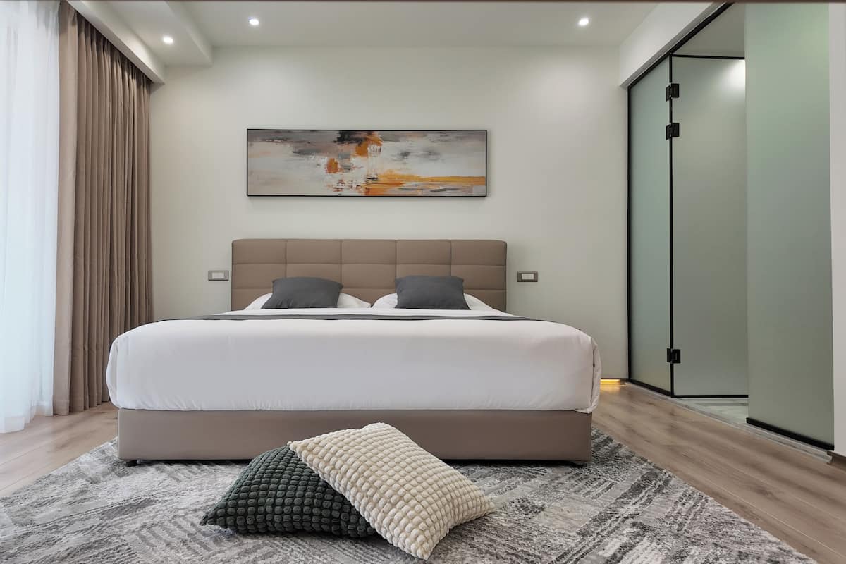 Superior Double Room, 1 Queen Bed, Balcony | Pillow-top beds, free minibar, laptop workspace, blackout curtains