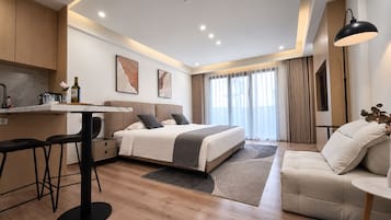 Double Superior Room with Balcony | Pillowtop beds, minibar (free items), laptop workspace, blackout drapes