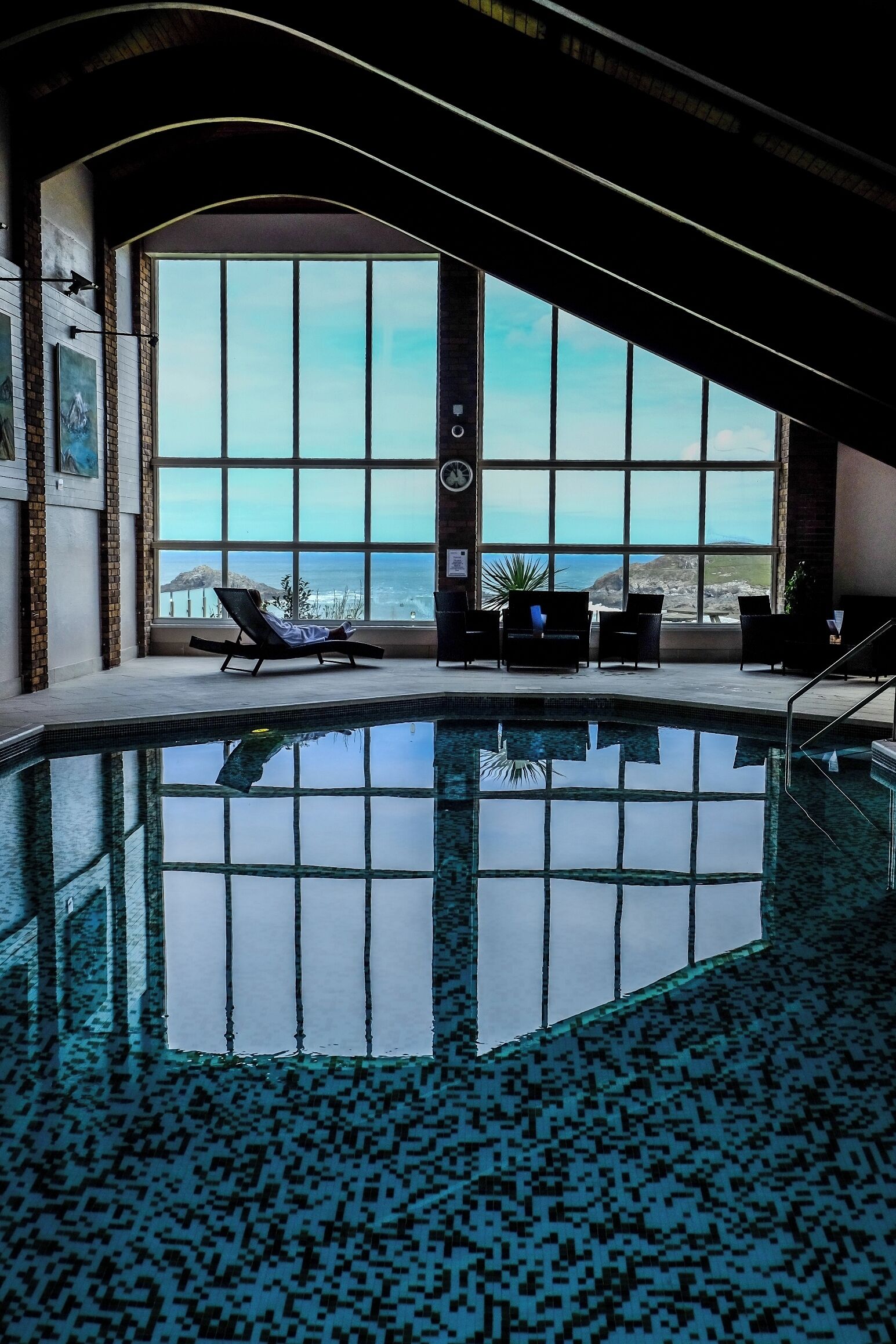 Indoor pool, a heated pool