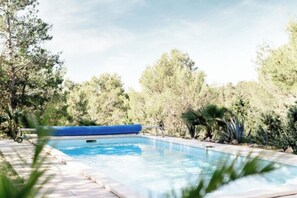A heated pool