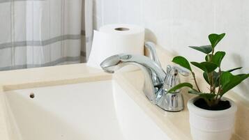 Hair dryer, towels