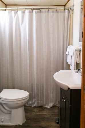 Hair dryer, towels