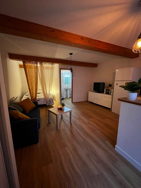 1 chambre, fer et planche Ă repasser, Wi-Fi, draps fournis