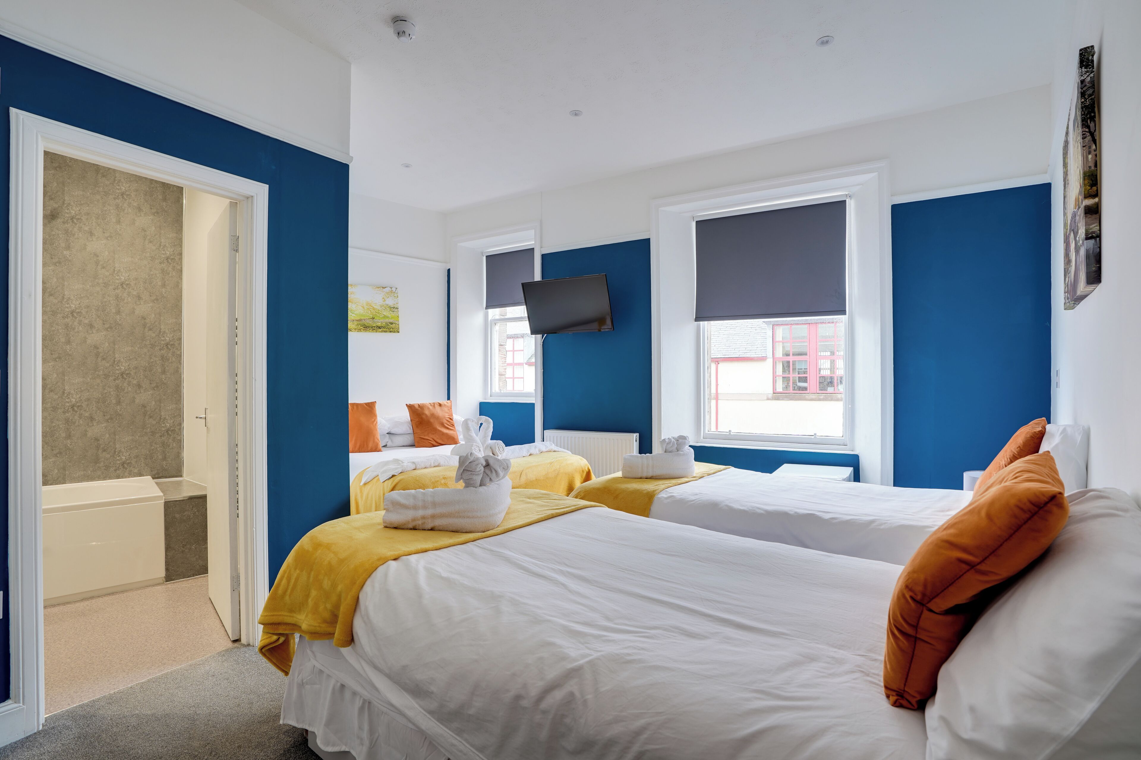 Familjerum | Strykjärn/strykbräda, gratis wi-fi och sängkläder