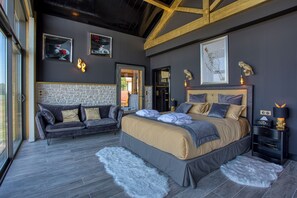 Cottage Deluxe, vue vallée | 1 chambre, draps italiens Frette, literie de qualité supérieure