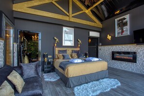 Casa de campo Deluxe, vistas al valle | 1 dormitorio, sábanas italianas Frette, ropa de cama de alta calidad