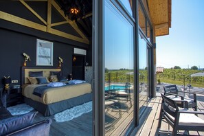 Cottage Deluks, pemandangan lembah | 1 kamar tidur, seprai Frette Italia, dan seprai premium