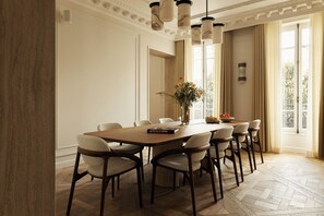 Luxury Apartment, City View | Living area