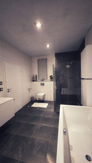 Shower, hair dryer, towels, toilet paper - Fietes Achternutkiek - Dream house on the Achterwasser (Mellenthin)