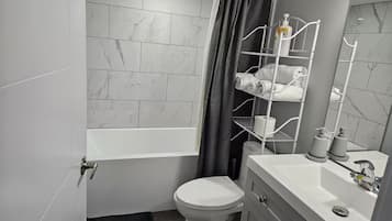 Towels, soap, toilet paper