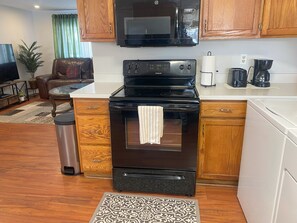 Microwave, oven, stovetop, dishwasher