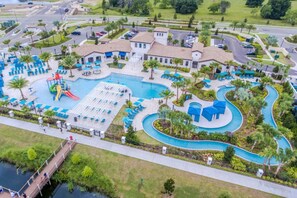 Outdoor pool, a heated pool - Beautiful Family Resort with Pool/Spa Near Disney (Kissimmee)