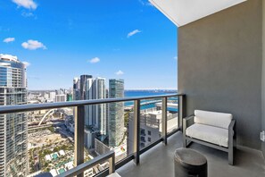 Luxury Apartment, City View | Balcony - Luxury 49FL Condo with City Views (Miami)