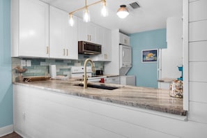 Condo, Multiple Beds (Beachview 102 - Flaming Sunrise) | Private kitchen - Beachview 102 - Flaming Sunrise (Navarre)