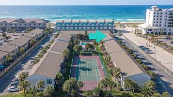 Condo, Multiple Beds (Beachview 102 - Flaming Sunrise) | Sports court